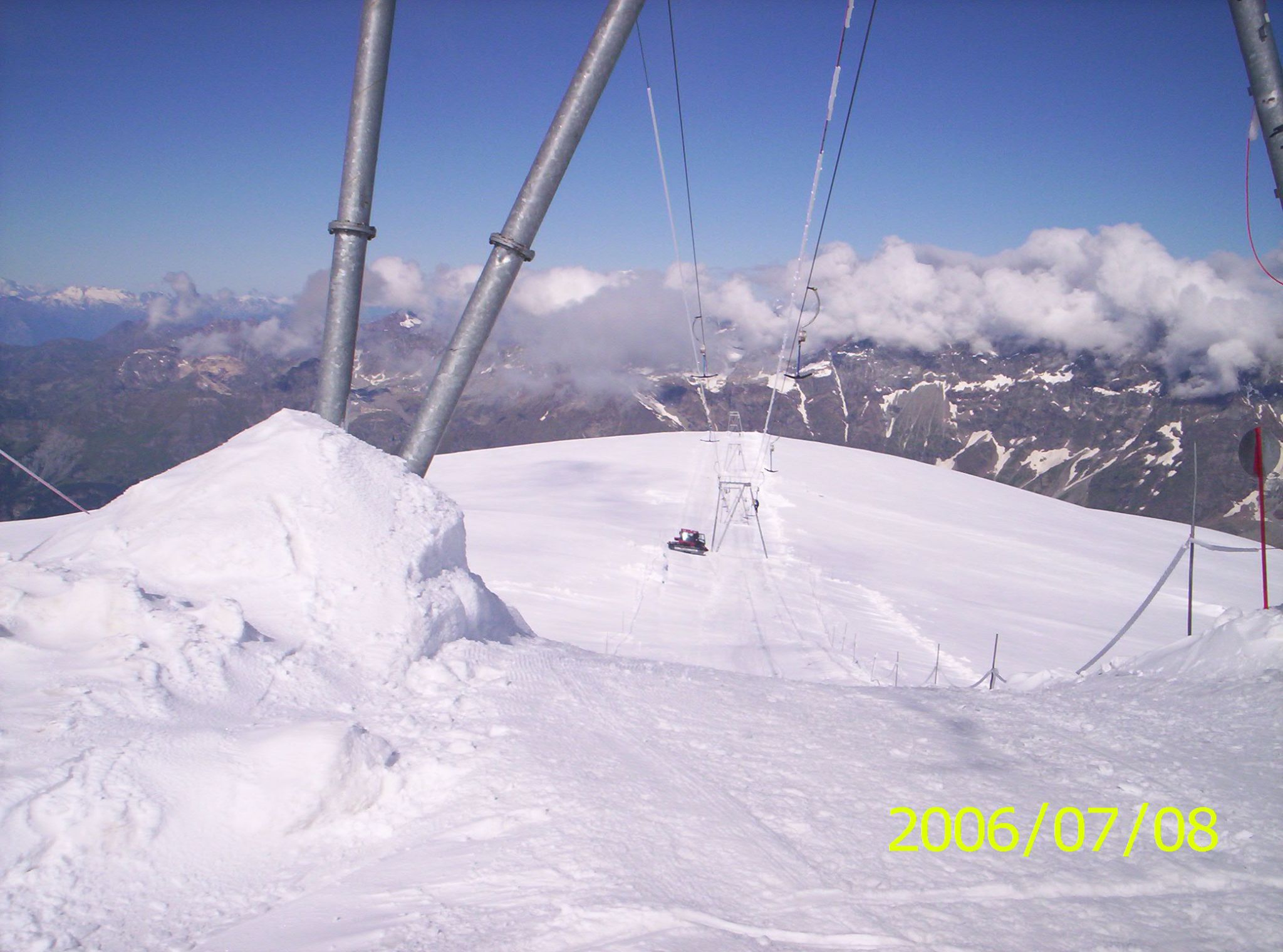 Skilift Grenzlift su Gobba di Rollin 3850 m