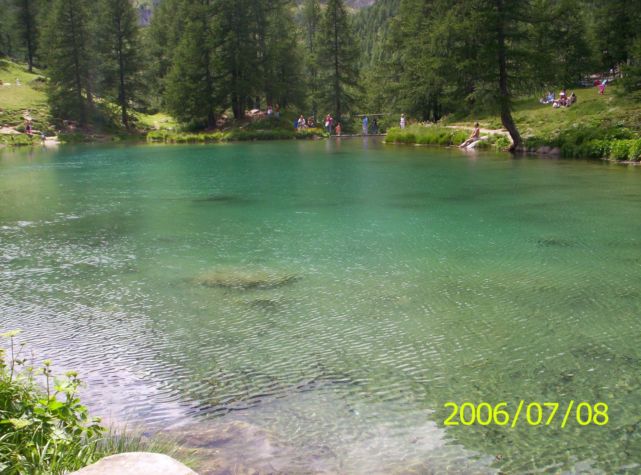 lago blu Valtournenche
