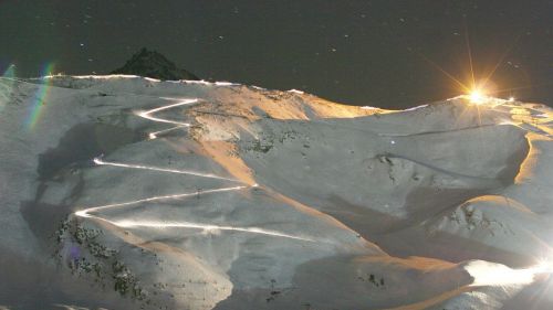 Pila SKYRACE 2008, luci sul percorso