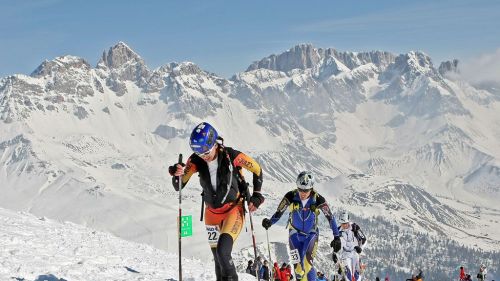 Scialpinismo a Passo San Pellegrino, la Pizolada delle Dolomiti