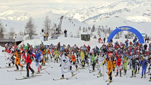 Partenza Ski Alp Race Dolomiti del Brenta