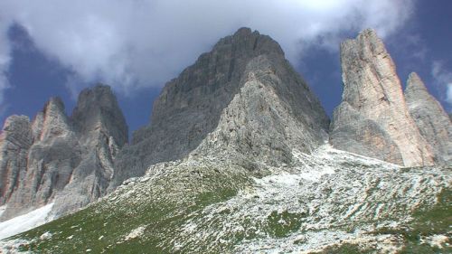 Tre cime di Lavaredo vista sud