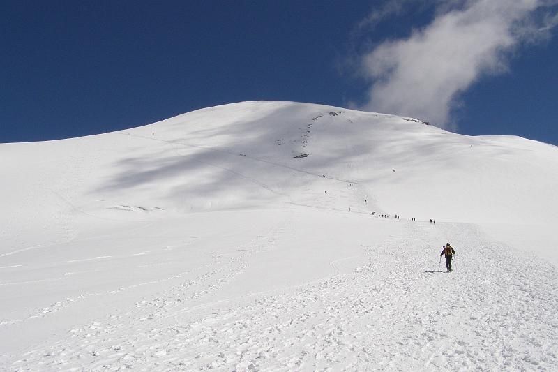 sotto il panettone del breithorn