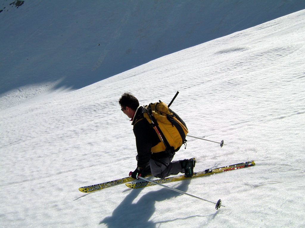 discesa dalla sea Bianca in Val Pellice-Piemonte