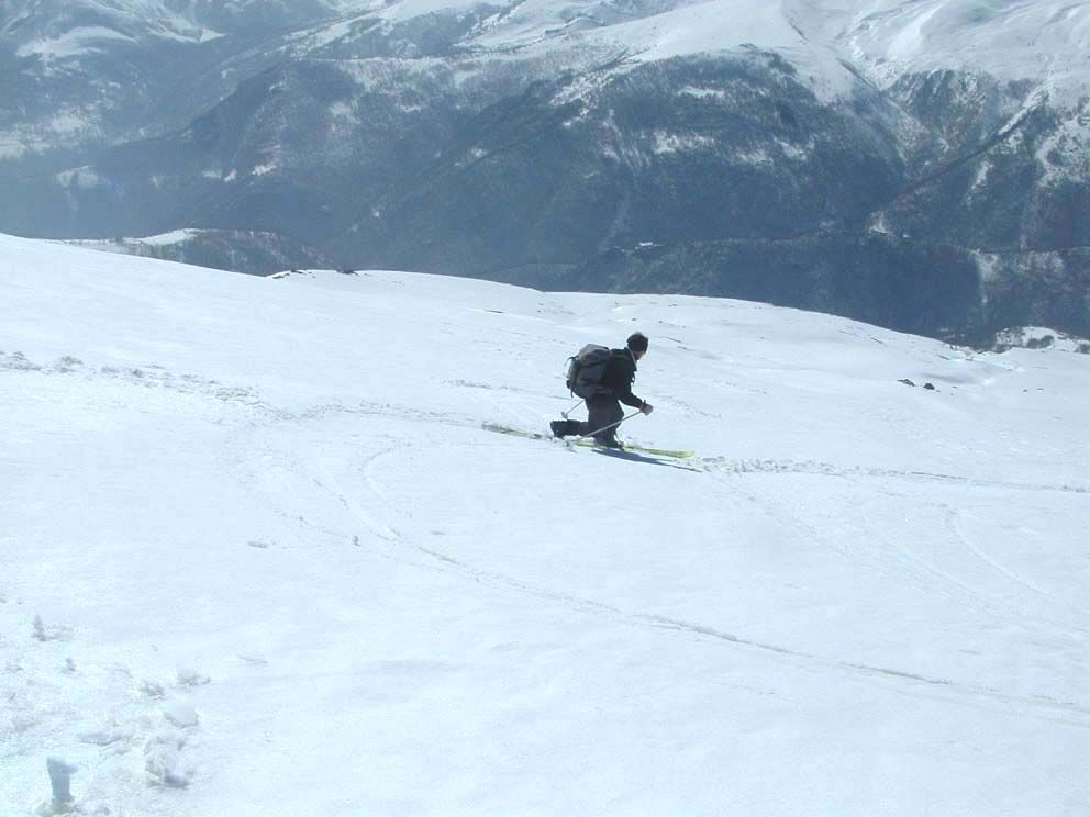 discesa dal monte Briccas-valle po- piemonte