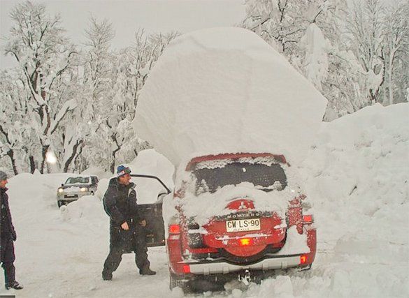 Nevicata record a Nevados de Chillan!