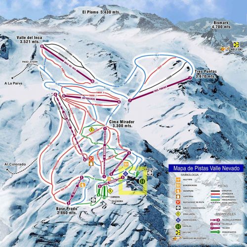Tres Valles, un paradiso bianco a 2 passi da Santiago del Cile