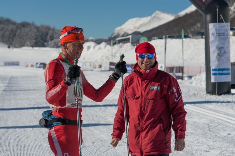 Pablo Valcheff, direttore della Marchablanca, con un atleta