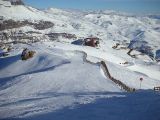 Pista di rientro a Valle Nevado