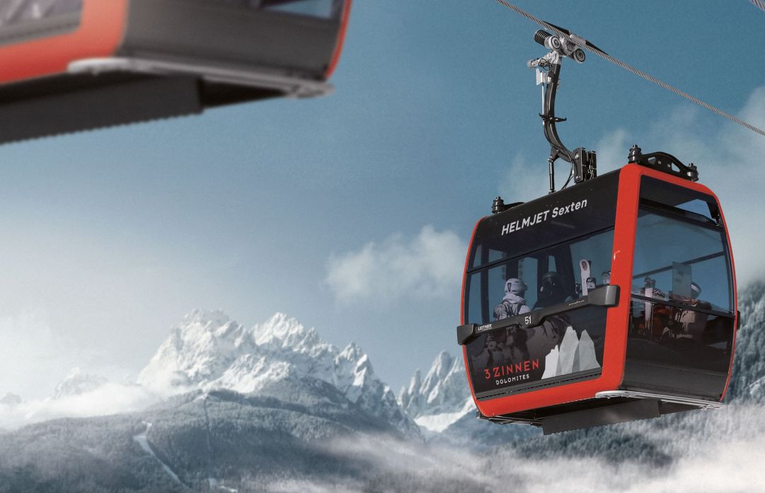 3 Cime Dolomiti, nuova cabinovia Helmjet Sexten
