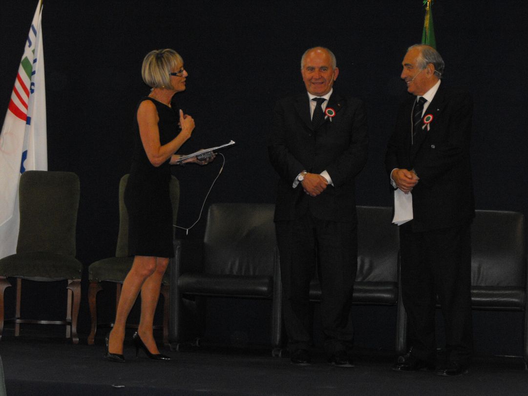 Ivana Vaccari e il Presidente della Fisi Giovanni Morenti