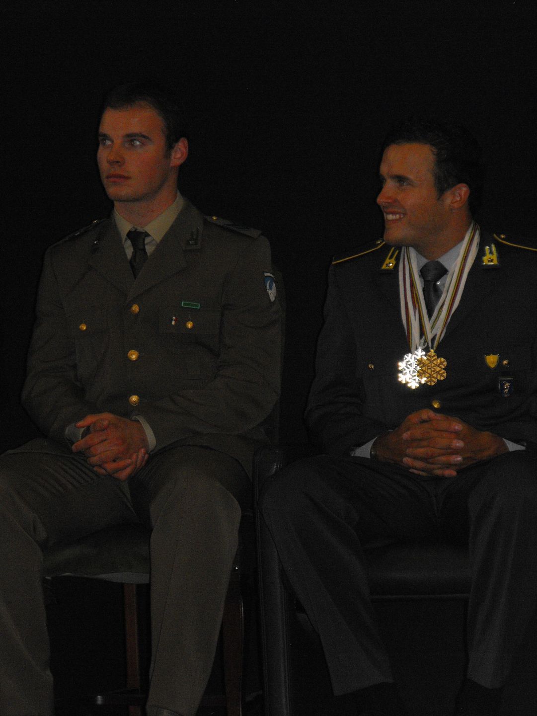 Giuliano Razzoli e Christof Innerhofer