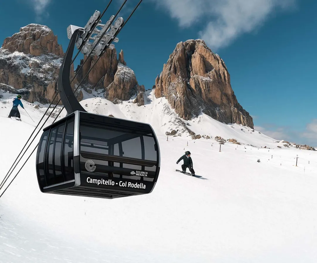 Val di Fassa, a dicembre debutta la spettacolare cabinovia 3S 'Campitello – Col Rodella'
