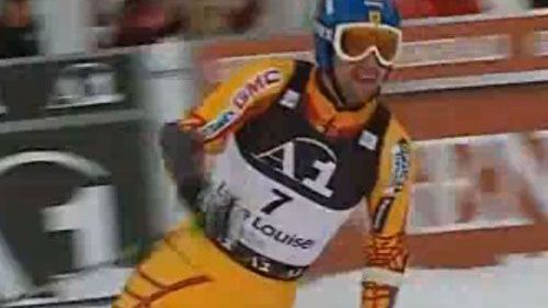 Federica Brignone e Werner Heel sul podio