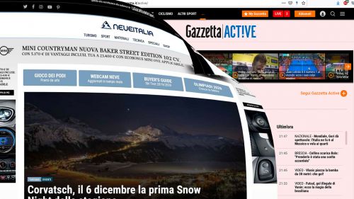 NeveItalia veste l'abito rosa ed entra in Gazzetta Active