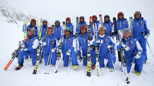 La Demo Team Italia in allenamento a San Martino di Castrozza per l'Interski 2015