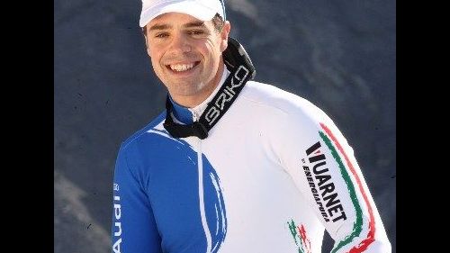 Federica Brignone e Werner Heel sul podio