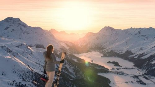 Corvatsch, una discesa da favola sulla pista Hahnensee