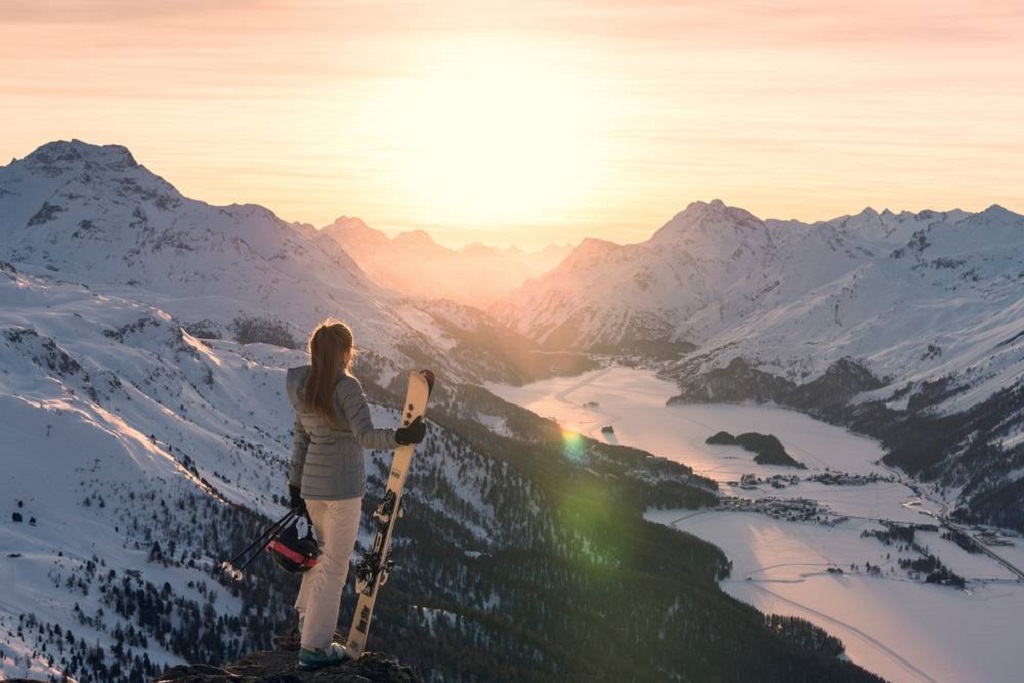 Corvtasch, una discesa sulla pista Hahnensee