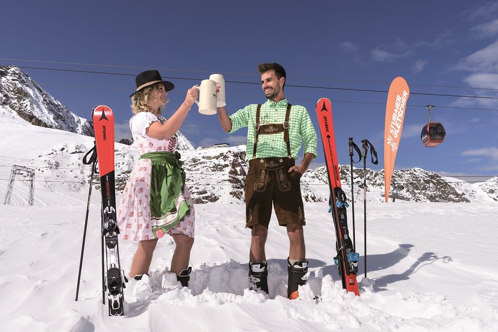 L'Oktoberfest più in quota d'Europa sul Ghiacciaio dello Stubai. © Wolfgang Lackner