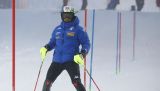Stefano Gross comanda la prima manche dello slalom di Val d'Isere