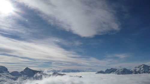 Foto dalla partenza della seggiovia Bontadini, sullo sfondo la Valtournenche