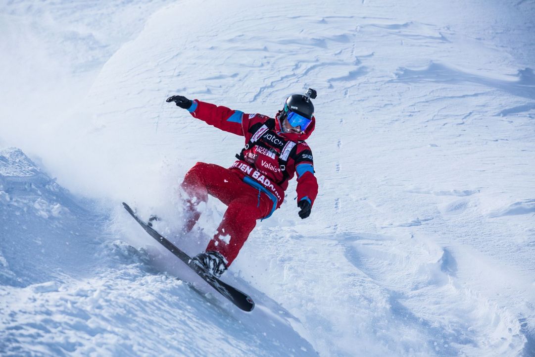 snowboard con action cam