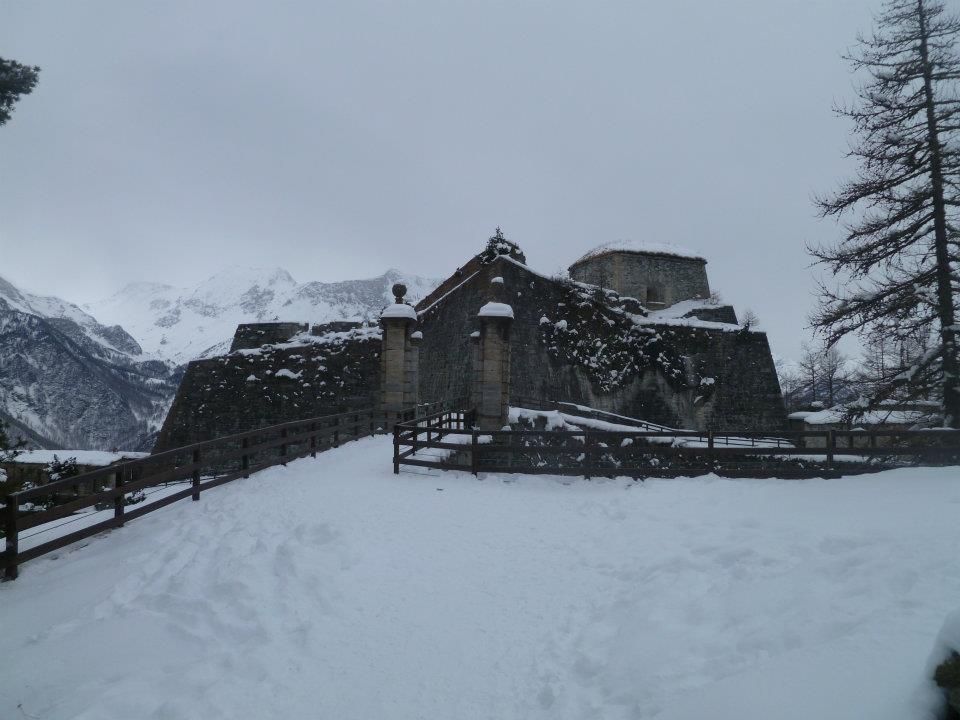 Ponte levatoio Pra Catinat in punta al Forte di Fenestrelle