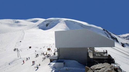 Stazione di arrivo della nuova funivia del Plateau Rosà