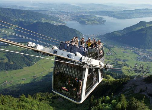 Funivia Stanserhorn, primo Cabrio del mondo  a Lucerna