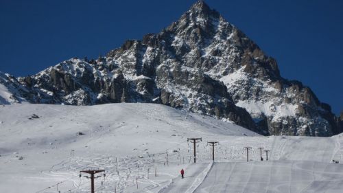 Sciare ai piedi del Monviso