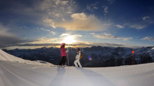 tramonto sulle piste di Bardonecchia