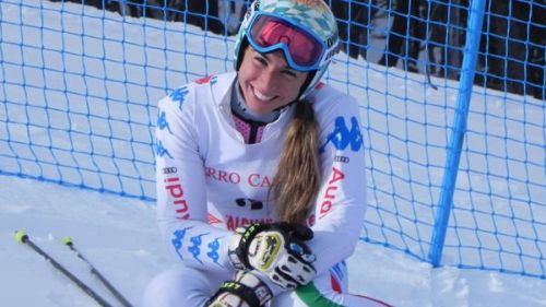 Katie Uhlaender prova il suo nuovo skeleton in galleria del vento