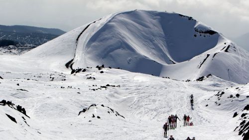 La Coppa del Mondo di Scialpinismo torna sull'Etna. Parecchia neve sul vulcano