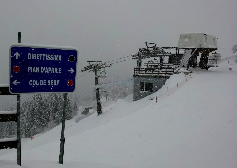 arrivo seggiovia Borno pista direttissima