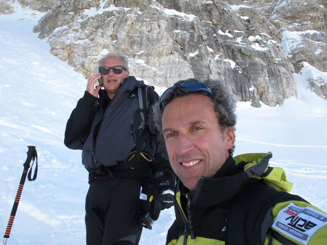 Marco e Gino  in sosta a metà Val Setus
autosc. Marco