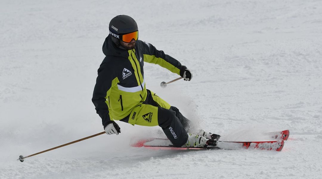 Federico Casnati al test di Atomic Redster TR (2021)