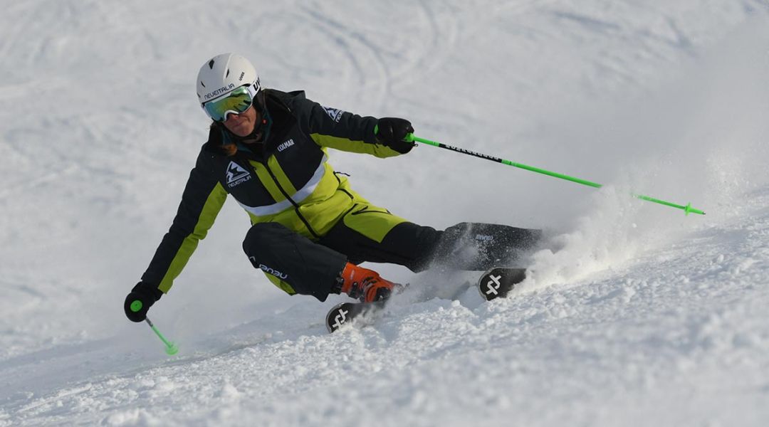 Valeria Poncet al test di Volkl Racetiger RC Red (2022)