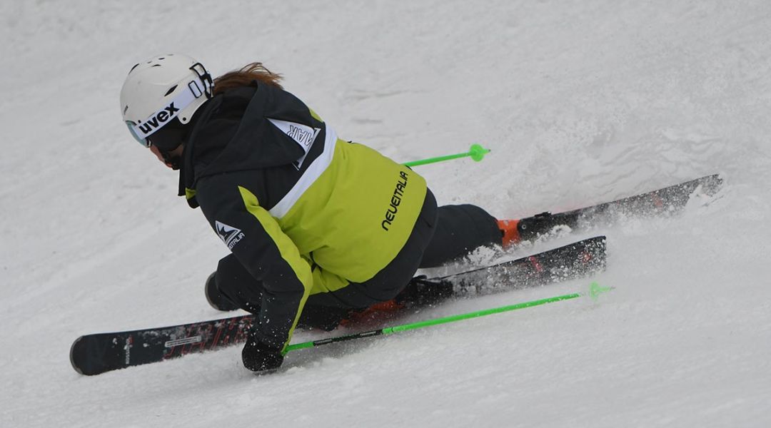 Valeria Poncet al test di Rossignol React 10 Titanal (2021)