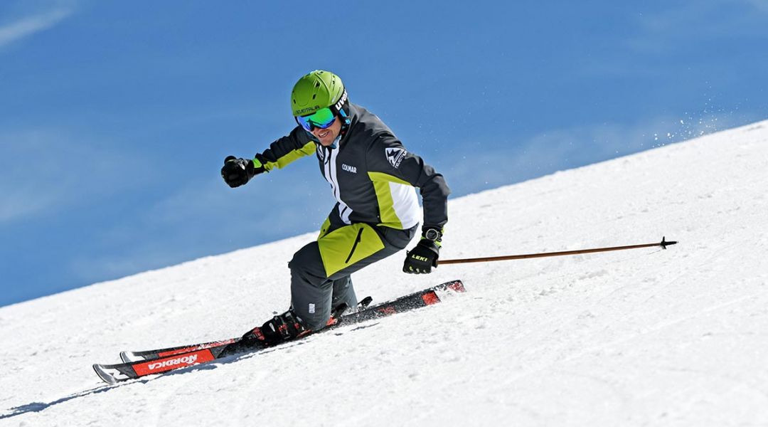 Stefano Belingheri al test di Nordica Dobermann SLR RB Piston (2021)