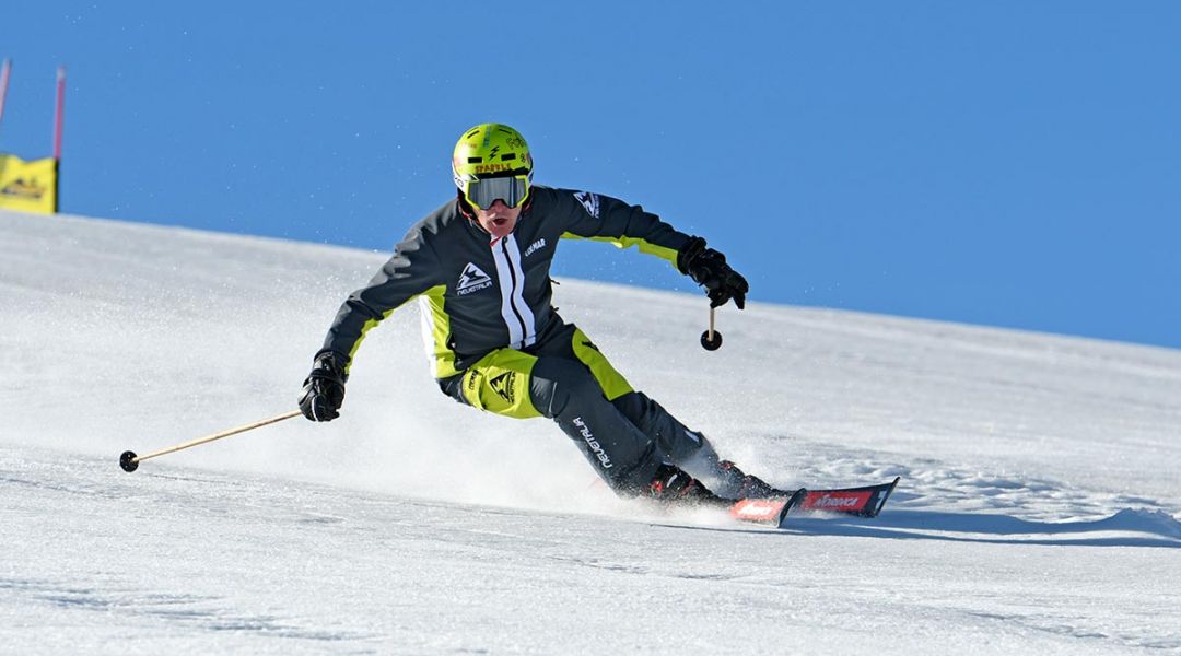 Fabio Dellavedova al test di Nordica Dobermann SLR RB Piston (2021)