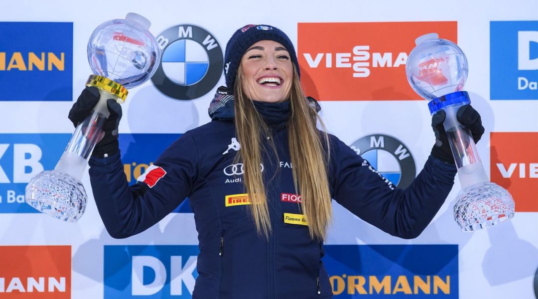 A Kontiolahti Dorothea Wierer vince la 2a Coppa del Mondo di Biathlon consecutiva