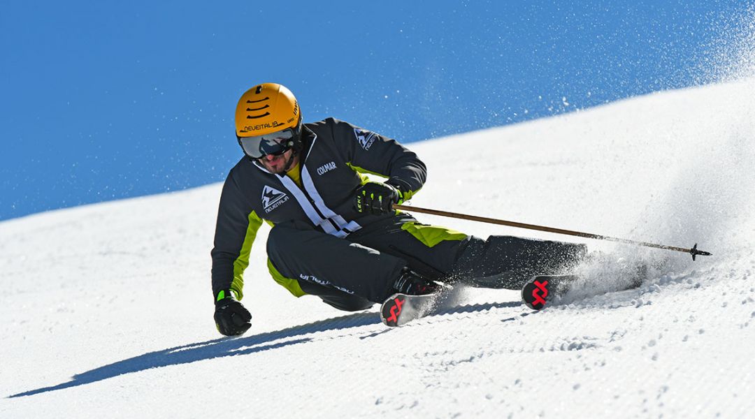 Giordano Magri al test di Volkl Racetiger GS (2021)
