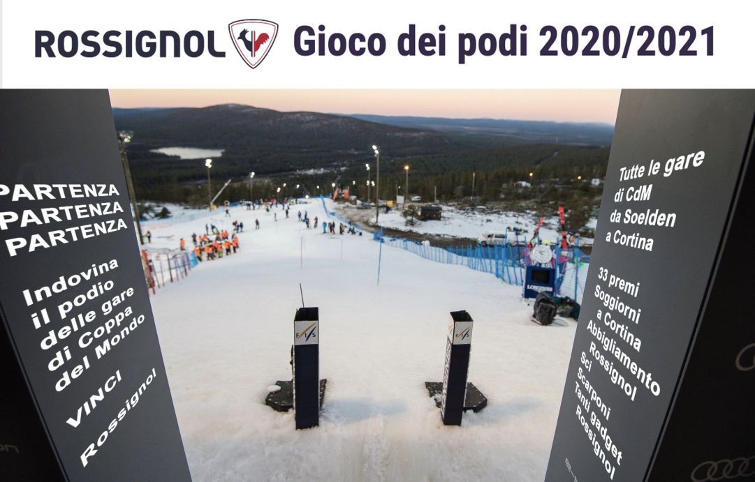 Rossignol Gioco dei Podi 2020/2021, da Soelden a Cortina si vincono 33 premi!