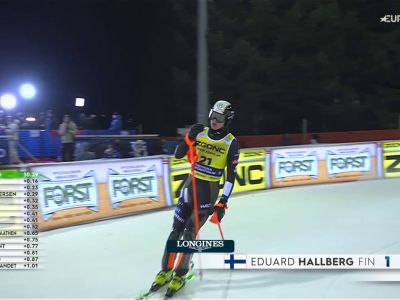Video Eduard Hallberg al comando della prima manche sulla 3Tre, il video da Madonna di Campiglio