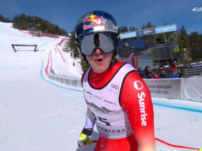 Video Franjo Von Allmen stravince la discesa di Crans-Montana, il video della vittoria dello Svizzero