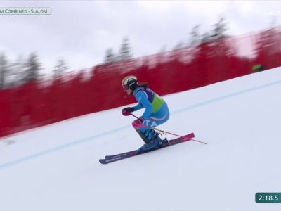 Video Trocker va a tutta, ci prova e resiste: il suo slalom in combinata