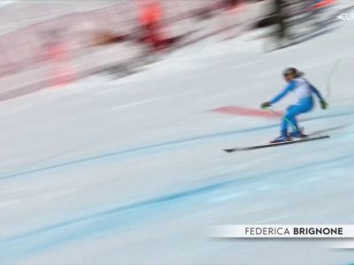 Video Brignone, che brivido! Si intraversa, ma sta in piedi e finisce il suo SuperG in crescendo