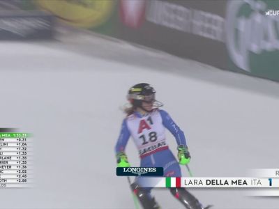 Video Della Mea dà spettacolo a Flachau, il video della sua seconda manche