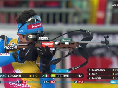 Video Tommaso Giacomel sempre sul podio: 2° nella sprint nonostante un errore